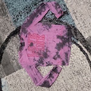 PINK VS tye-dye sweater